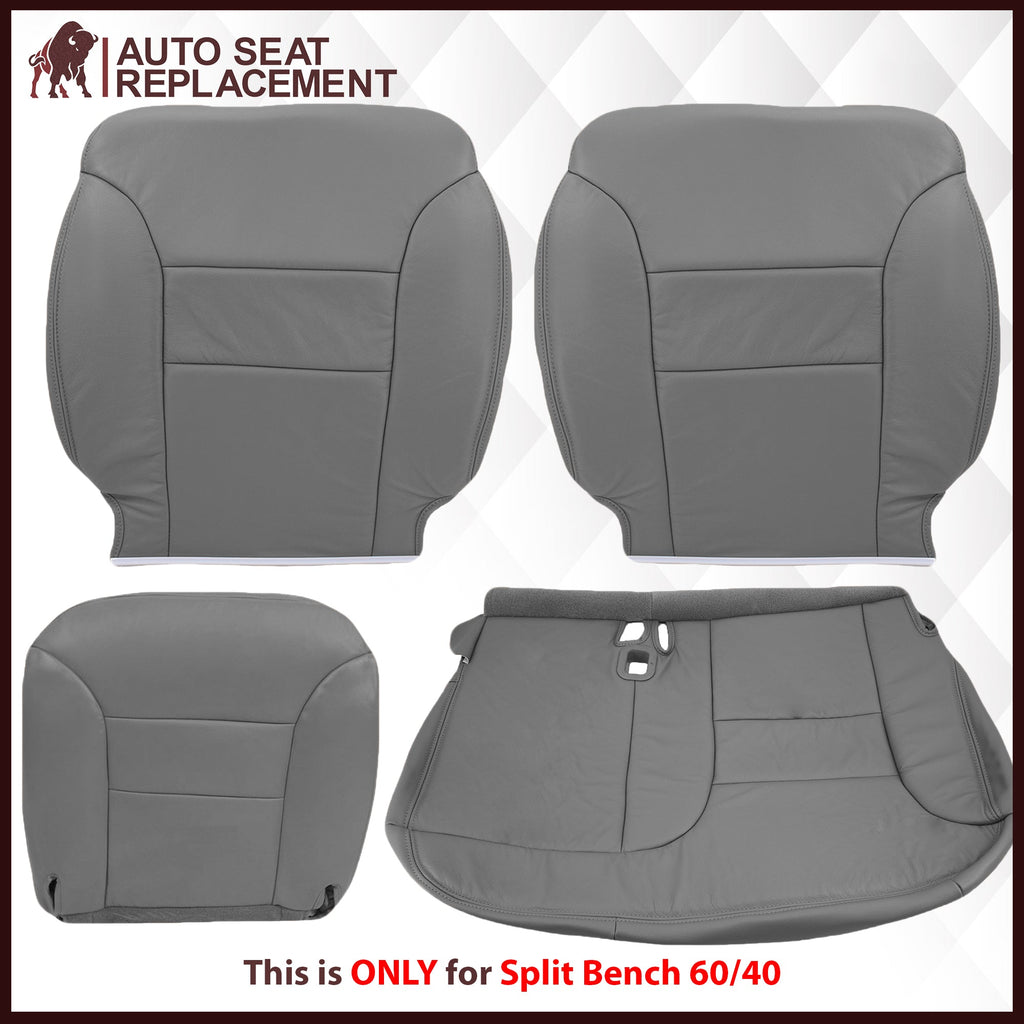 1995-1999 Chevy Tahoe/Suburban/Silverado Seat Cover in Gray (60/40 Bench Bottoms): Choose your options