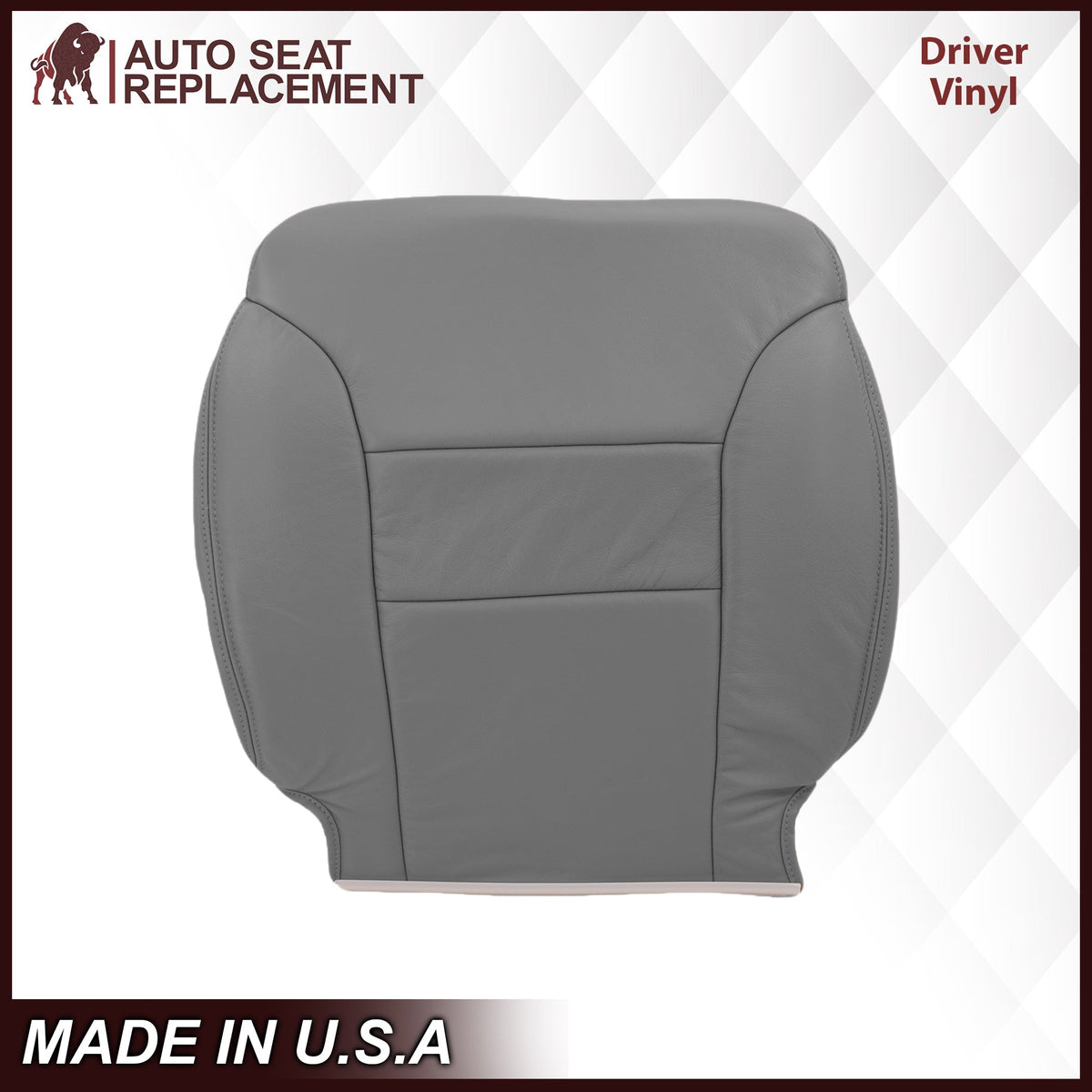1995-1999 GMC Yukon/Sierra Seat Cover in Gray (60/40 Bench Bottoms): Choose your options
