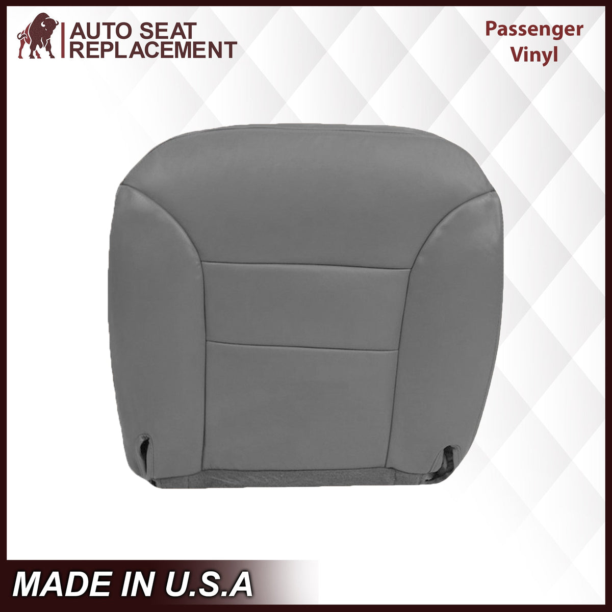 1995-1999 GMC Yukon/Sierra Seat Cover in Gray (60/40 Bench Bottoms): Choose your options