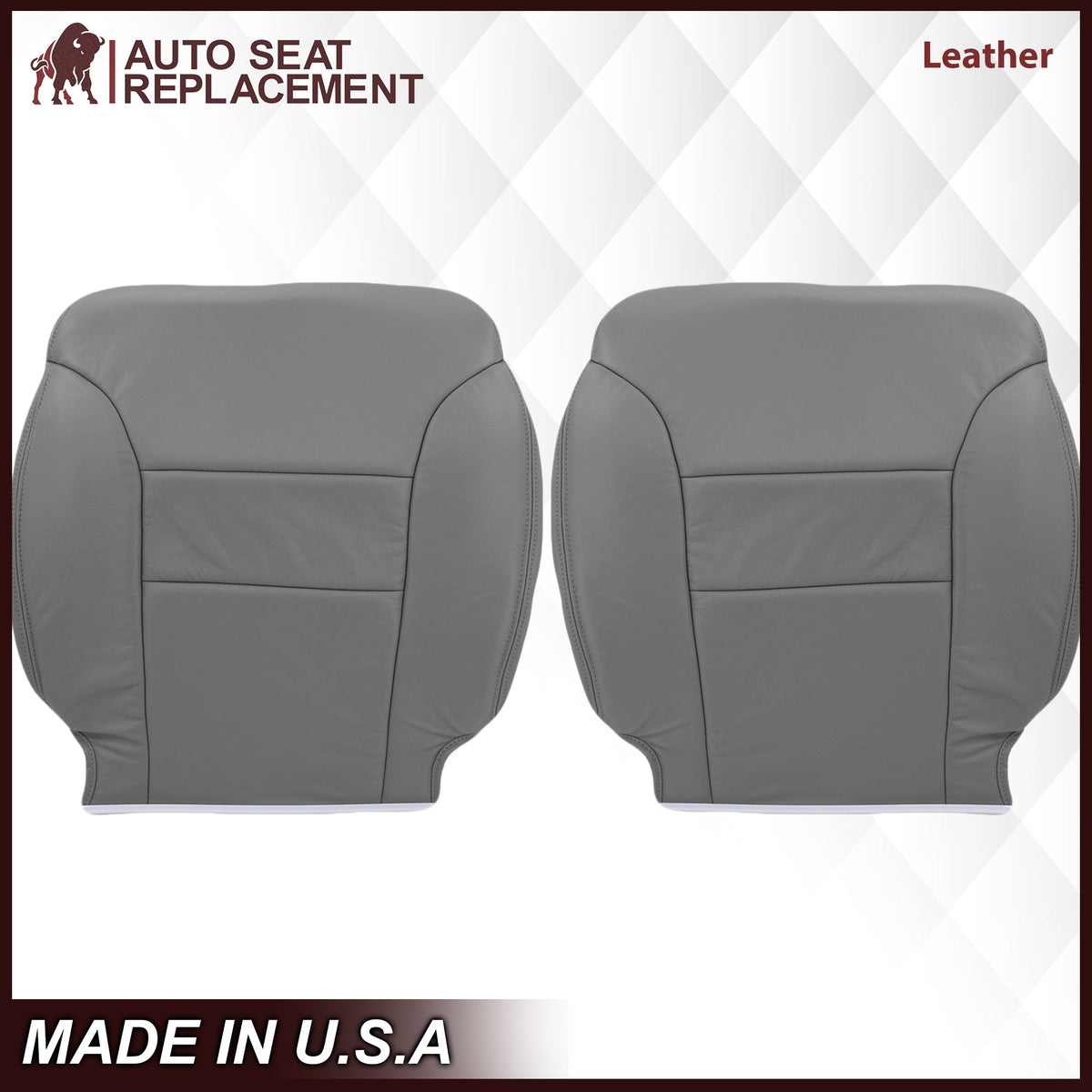 1995-1999 GMC Yukon/Sierra Seat Cover in Gray (60/40 Bench Bottoms): Choose your options