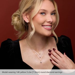 14K Yellow Gold 1/5 CTW Natural Diamond Stud Earrings – image 4