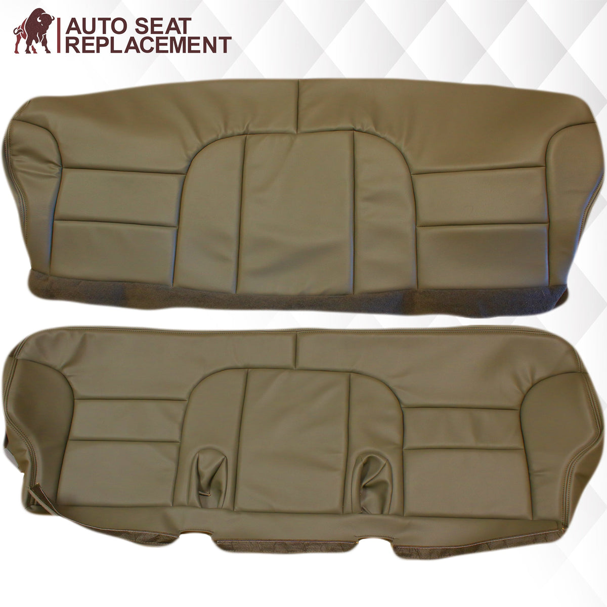 1995-1999 GMC Sierra SLT SLE 2nd Row Bench Seat Cover in Tan: Choose your options
