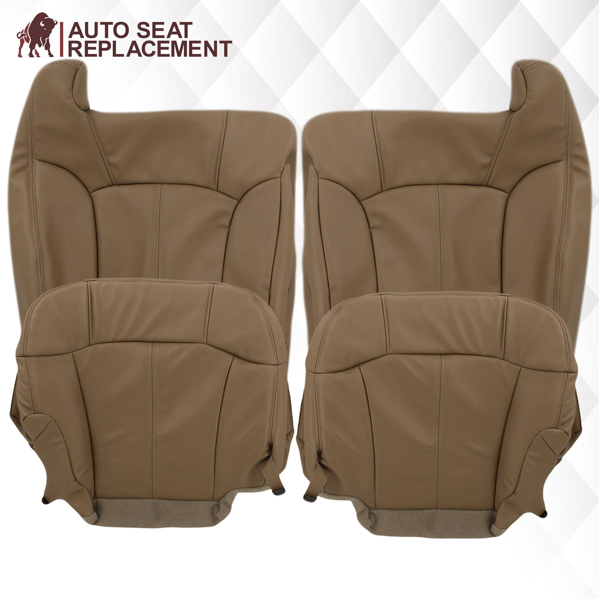 1999-2002 GMC Sierra SLT Seat Cover in Medium Dark Oak Tan (trim code 672 or 67i)