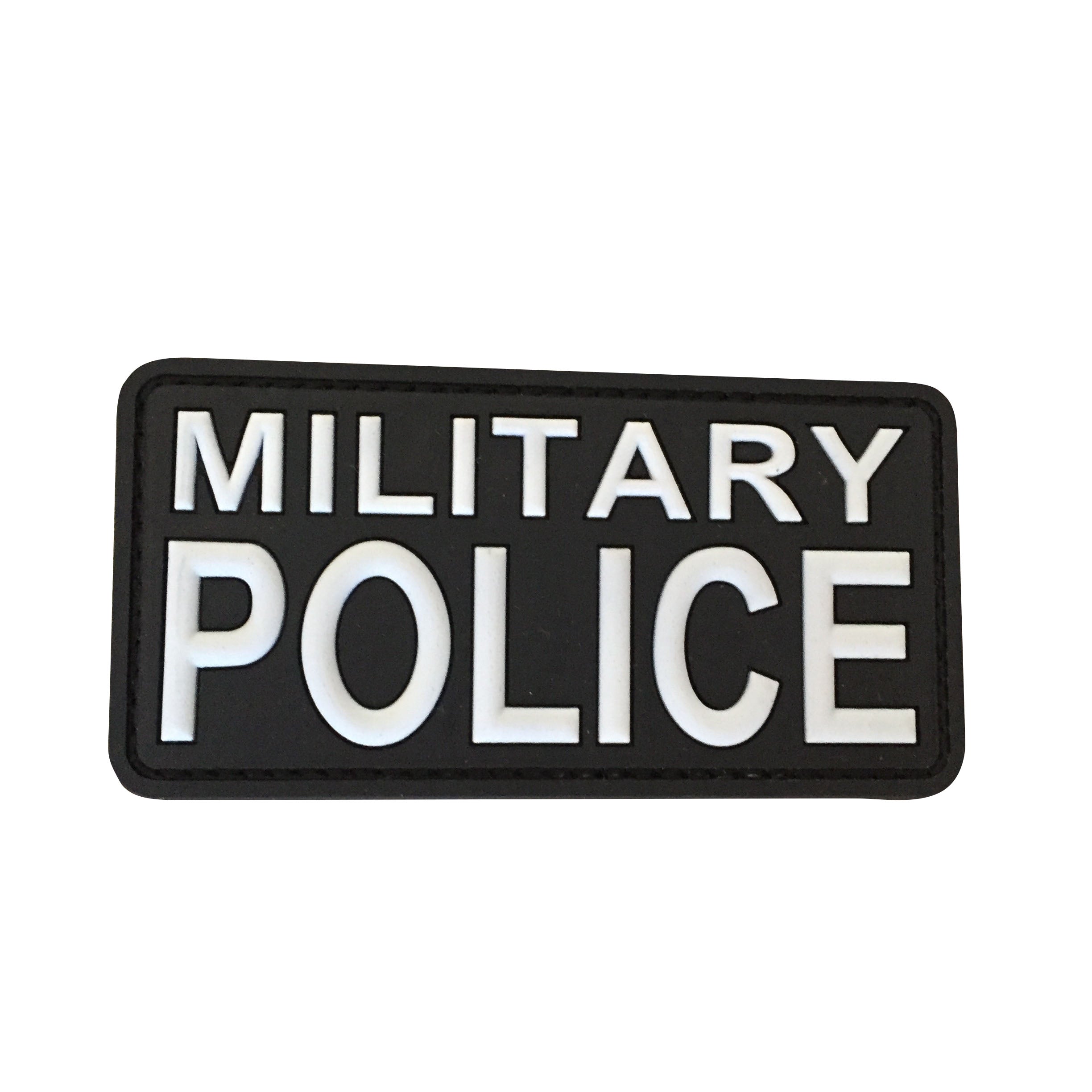 Military Police PVC Patch Black and White