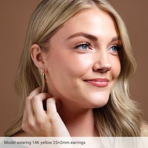 Round Tube Hoop Earrings