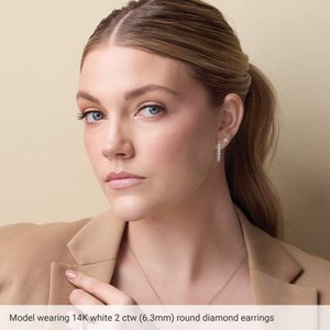 Sterling Silver 1/3 CTW Lab-Grown Diamond Earrings – image 4