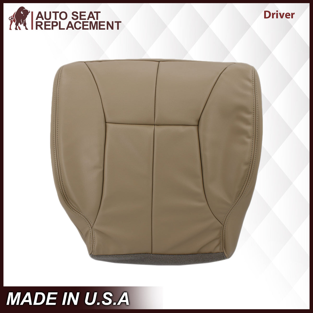 1998-2002 Dodge Ram 1500 2500 3500 (Backrest Without Logo) in Tan: Choose From Variation