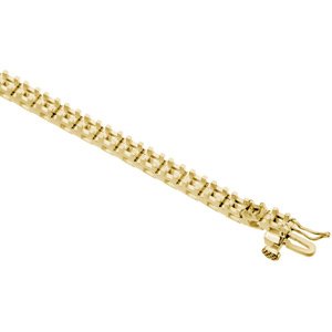 14K Yellow Gold 2.7 mm Round Line 7 1/4" Bracelet Mounting – image 2