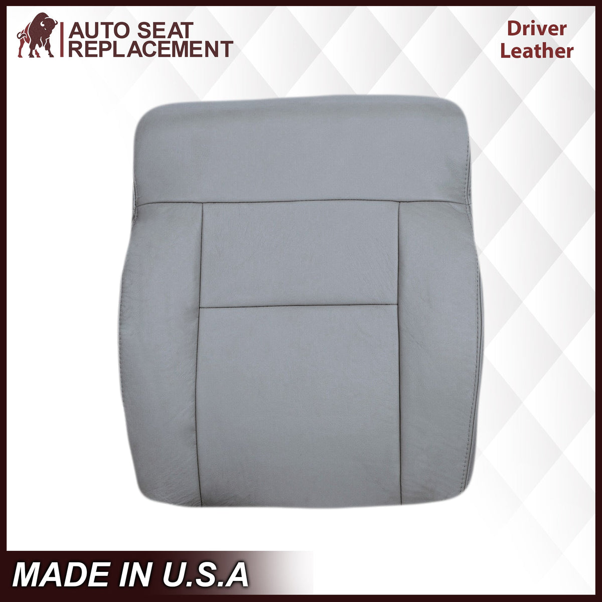 2004-2008 Ford F150 Seat Cover in Gray: Choose Leather or Vinyl