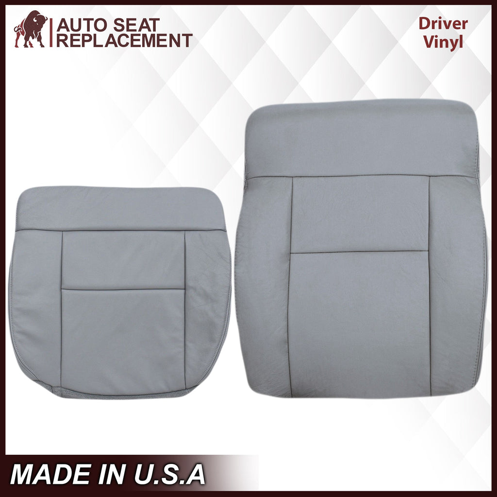 2004-2008 Ford F150 Seat Cover in Gray: Choose Leather or Vinyl