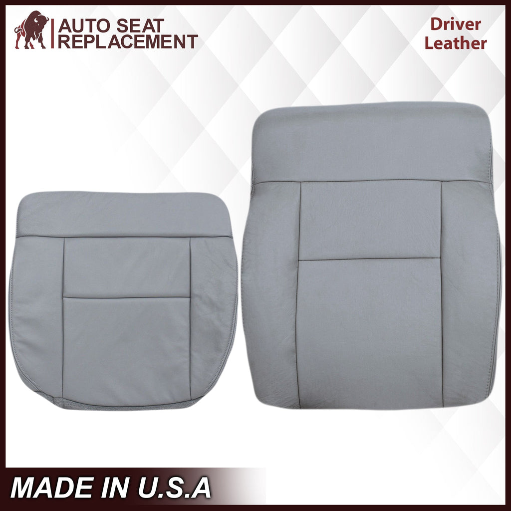 2004-2008 Ford F150 Seat Cover in Gray: Choose Leather or Vinyl