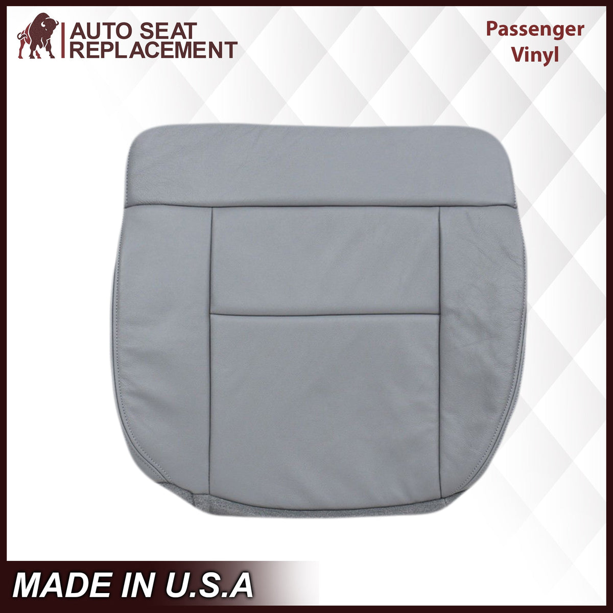 2004-2008 Ford F150 Seat Cover in Gray: Choose Leather or Vinyl
