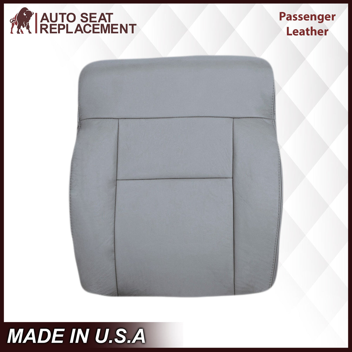 2004-2008 Ford F150 Seat Cover in Gray: Choose Leather or Vinyl