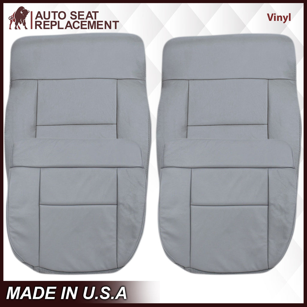 2004-2008 Ford F150 Seat Cover in Gray: Choose Leather or Vinyl