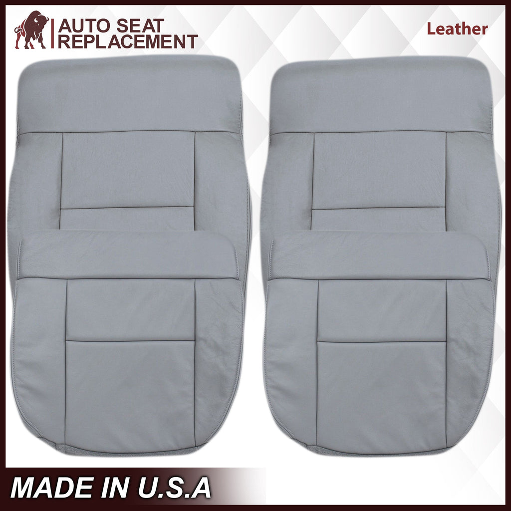 2004-2008 Ford F150 Seat Cover in Gray: Choose Leather or Vinyl