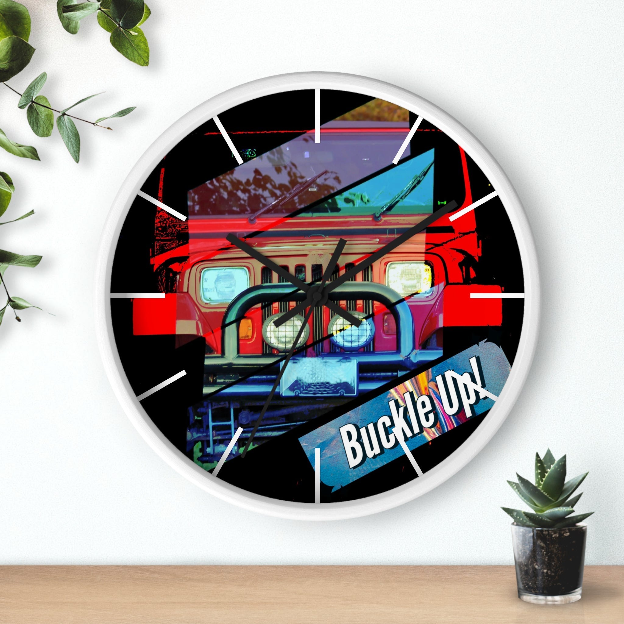 Buckle Up!  Four Wheel Drive Wall Clock