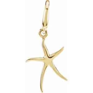 Sterling Silver 17 mm Starfish Charm/Pendant – image 2