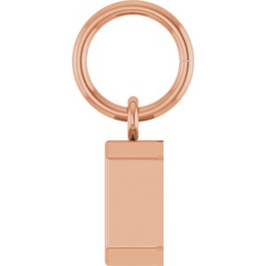 14K Rose Gold 6x4 mm Emerald Charm/Pendant Mounting – image 6