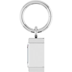 Platinum 5/8 CT Lab-Grown Diamond Charm/Pendant – image 3