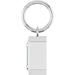 14K White Gold 1 1/4 CT Lab-Grown Diamond Charm/Pendant – image 3