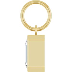 14K Yellow Gold 1 1/4 CT Lab-Grown Diamond Charm/Pendant – image 3