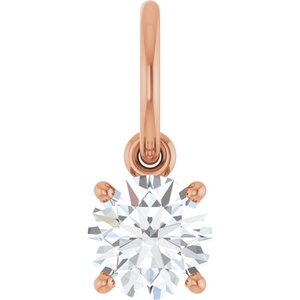 14K Rose Gold 5 mm Round Charm/Pendant Mounting