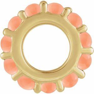 Accented Cabochon Spacer Charm/Pendant