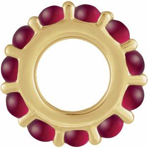Accented Cabochon Spacer Charm/Pendant