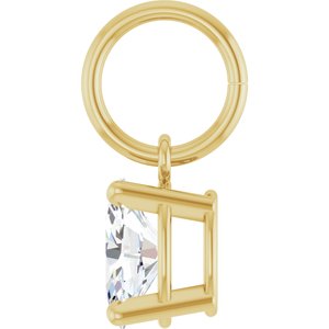 14K Yellow Gold 3/8 CT Lab-Grown Diamond Charm/Pendant – image 3