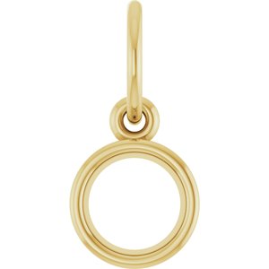14K Yellow Gold 5.2 mm Round Charm/Pendant Mounting – image 2