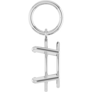 Platinum 10x5 mm Marquise Charm/Pendant Mounting – image 6