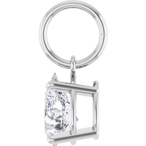 Platinum 7x5 mm Pear Charm/Pendant Mounting – image 5