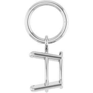 Platinum 7x5 mm Pear Charm/Pendant Mounting – image 6