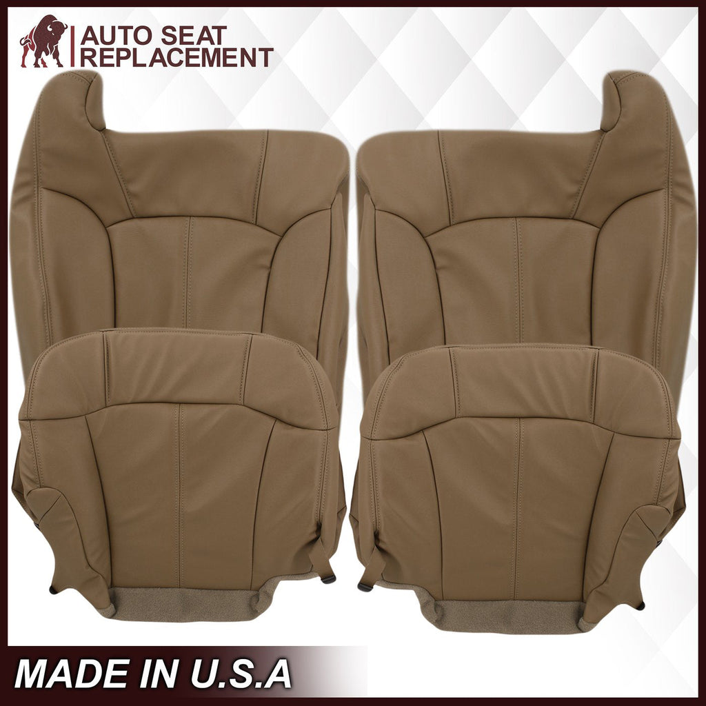 1999-2002 Chevy Silverado Seat Cover in Medium Dark Oak Tan (trim code 672 or 67i)