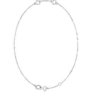 14K White Gold 3 mm Round 2-Stone Bezel-Set 6 1/2-7 1/2" Bracelet Mounting – image 4