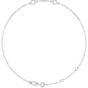 Platinum 3 mm Round 2-Stone Bezel-Set 6 1/2-7 1/2" Bracelet Mounting – image 2