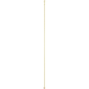 10K Yellow Gold Natural Amethyst 1-Station 16-18" Necklace – image 3
