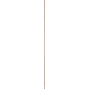 14K Rose Gold 3 mm Round Bezel-Set 1-Station 16-18" Necklace Mounting – image 5