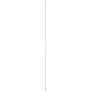 10K Yellow Gold Natural Aquamarine 1-Station 16-18" Necklace – image 3