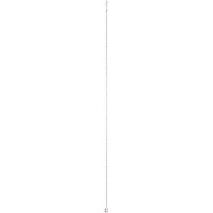 14K White Gold Natural Mozambique Garnet 1-Station 16-18" Necklace – image 3