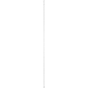14K White Gold 3 mm Round Bezel-Set 1-Station 16-18" Necklace Mounting – image 6