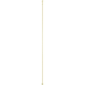 10K Yellow Gold Lab-Grown Emerald 1-Station 16-18" Necklace – image 3