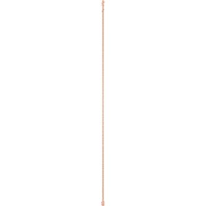14K Rose Gold Natural Pink Tourmaline 1-Station 16-18" Necklace – image 3