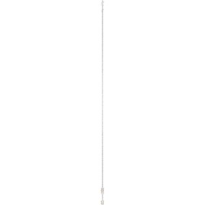 14K White Gold Natural Citrine 3-Station 16-18" Necklace – image 3