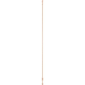 14K Rose Gold Natural Aquamarine 3-Station 16-18" Necklace – image 3