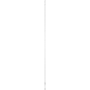 14K White Gold Natural Diamond 3-Station 16-18" Necklace – image 3