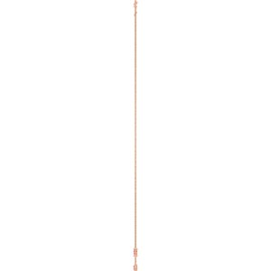 14K Rose Gold Natural Pink Tourmaline 3-Station 16-18" Necklace – image 3