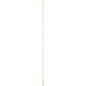 14K Yellow Gold Natural Aquamarine 3-Station 16-18" Necklace – image 3