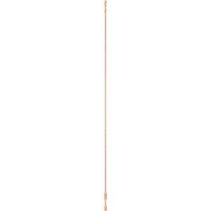 14K Rose Gold 3 mm Round Bezel-Set 3-Station 16-18" Necklace Mounting – image 5