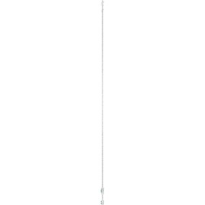 14K White Gold Lab-Grown Emerald 3-Station 16-18" Necklace – image 3